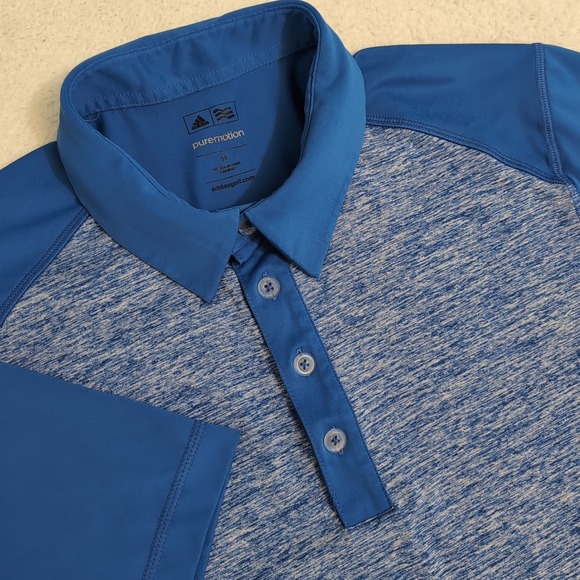 adidas Other - ADIDAS Men's M Pure motion  BLUE/HAZY BLUE POLO GOLF SHIRT